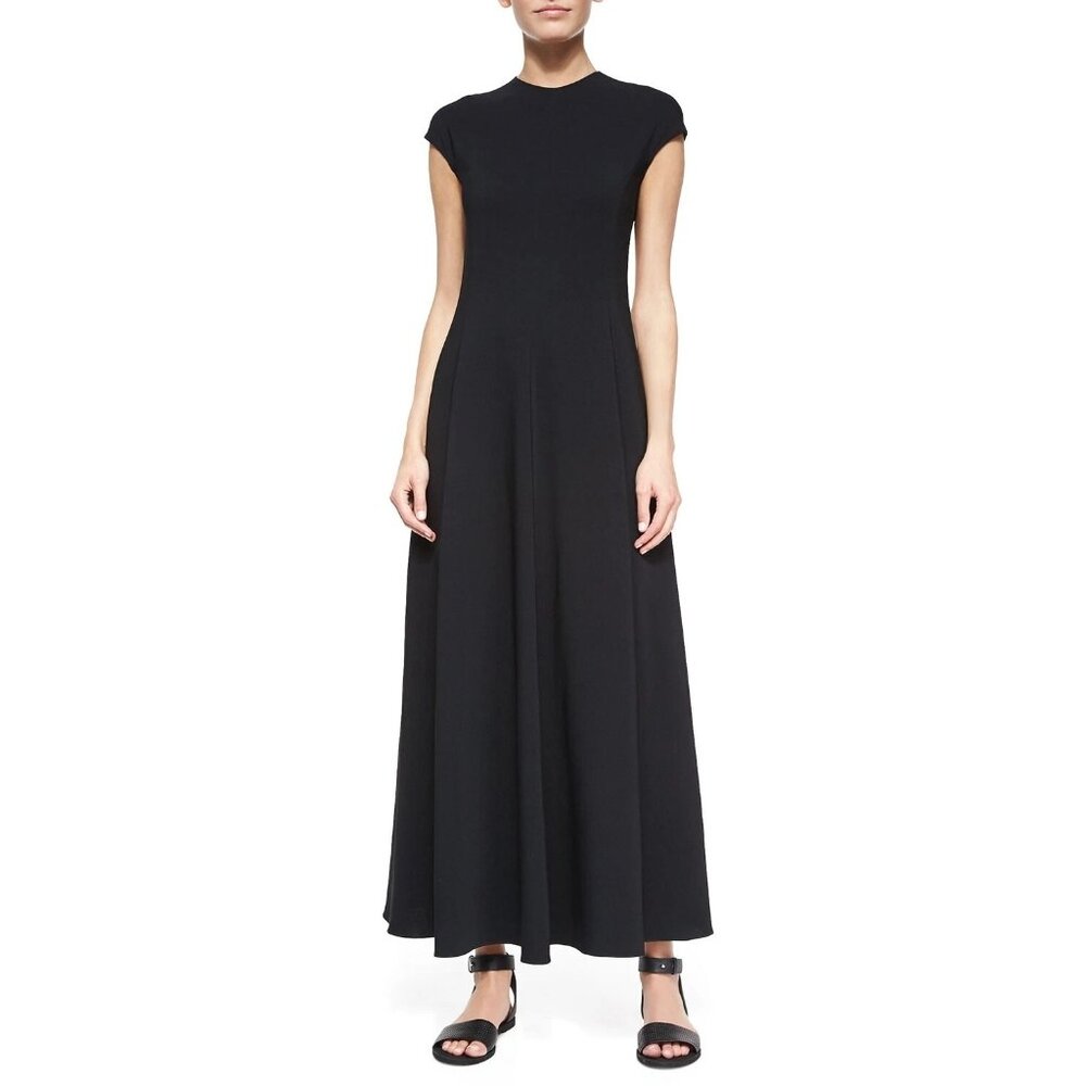 NWT $1990 The Row Escher Cady Sleeveless Maxi Dress Black Size 8
